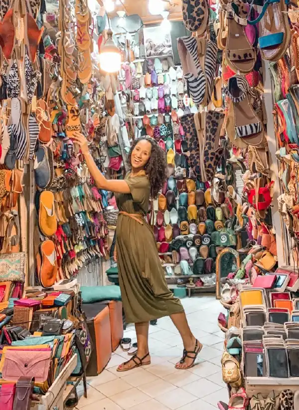 Woman shopping in the Souks